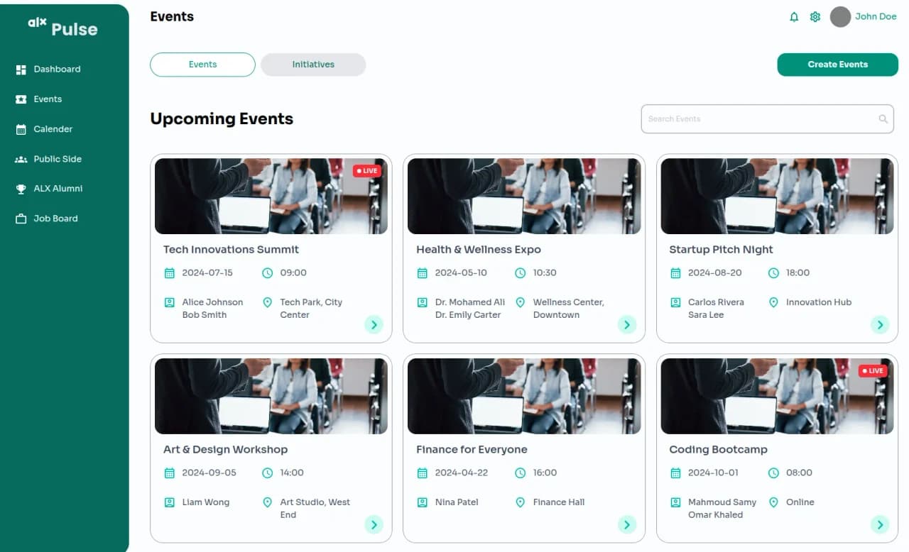 ALX Pulse Admin Panel screenshot 2