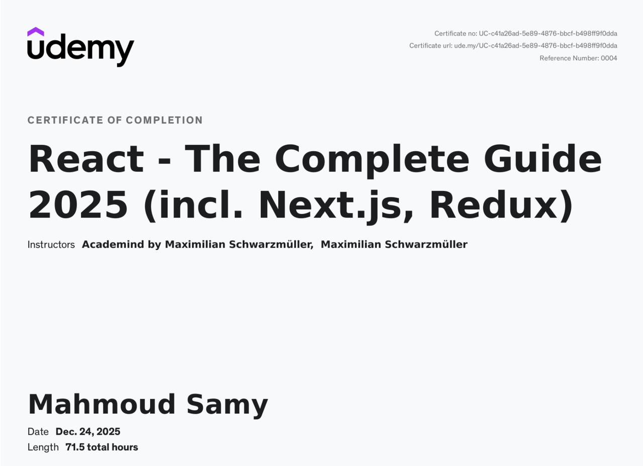 React Native Practical Guide | Udemy
