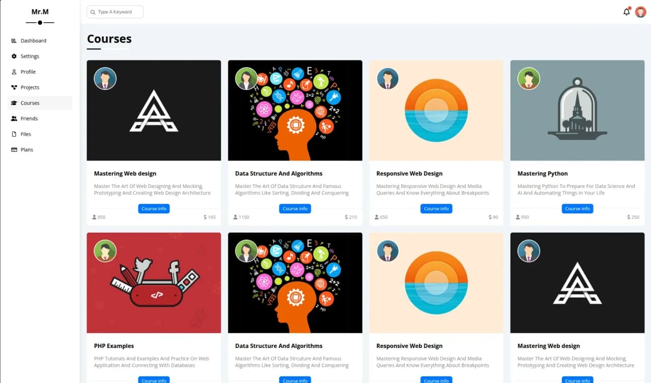 Full Functional Dashboard Design screenshot 5