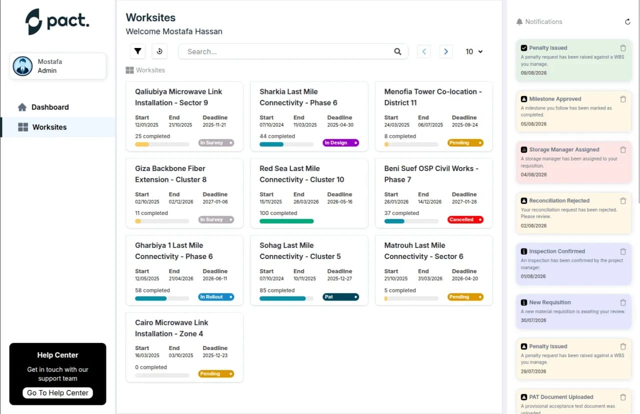 Engineering Project Management Platform screenshot 1