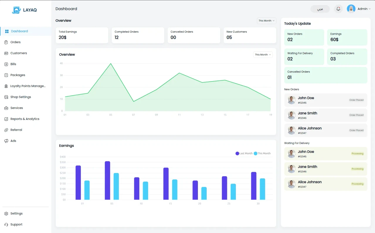 Tasbeen: Laundry Management System screenshot 3