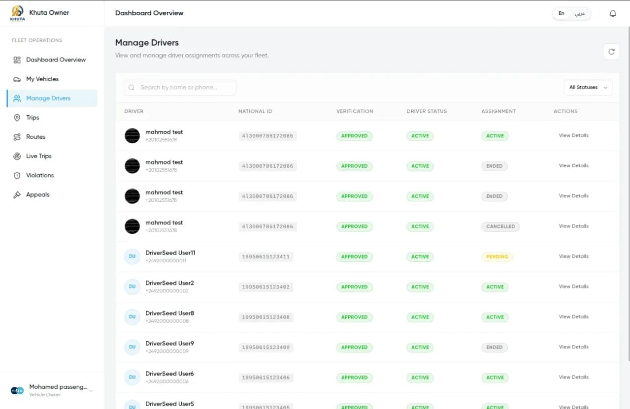 Khuta: Owner Dashboard screenshot 3