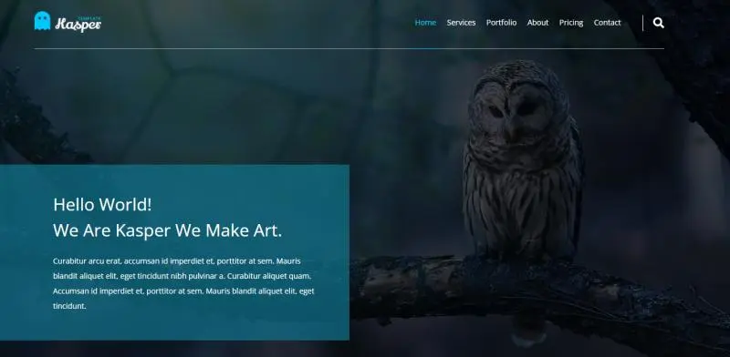 Kasper Template | Company introduction website